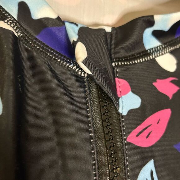 NWOT Floral Print Long Sleeve One Piece Swimsuit for Sports/Surfing size medium - Picture 3 of 8